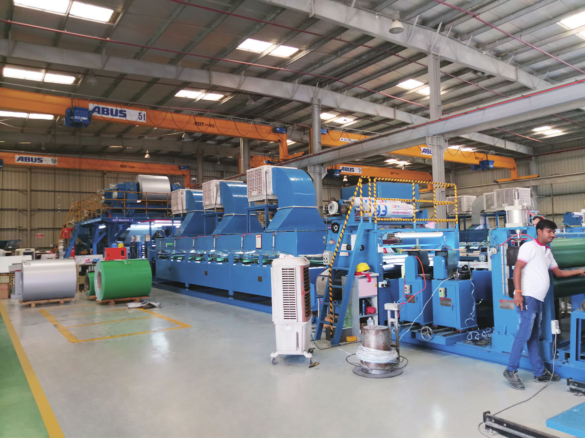 خط مركب PE/B1-FR ACP